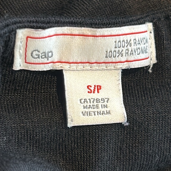 Gap Maxi Knit Sun Dress Draped Pockets Spaghetti Straps Black Women Size S - Picture 9 of 12